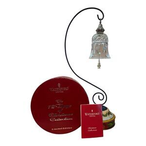 WATERFORD CRYSTAL 8TH EDITION 12 DAYS OF CHRISTMAS BELL ORNAMENT MAIDS A MILKING